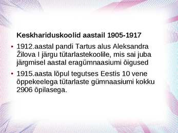 Eesti kooli areng #13