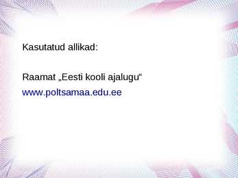 Eesti kooli areng #17