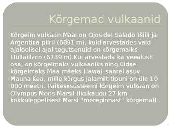 Powerpoint esitlus-Vulkaan- #4