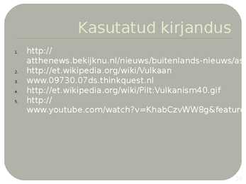 Powerpoint esitlus-Vulkaan- #10