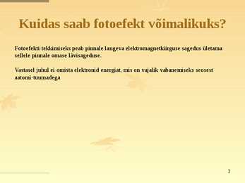 Fotoefekt ehk fotoelektriline efekt #3