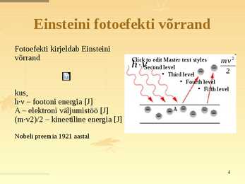 Fotoefekt ehk fotoelektriline efekt #4