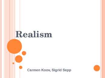 Realismi powerpoint