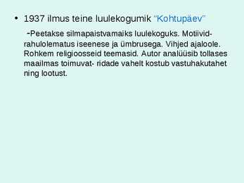 Heiti Talviku elulugu #4