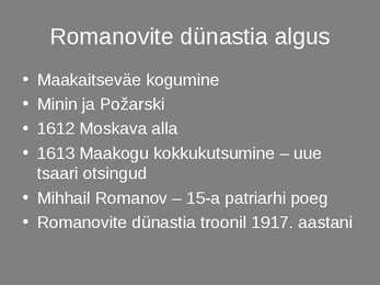 Venemaa 17-sajandil #5