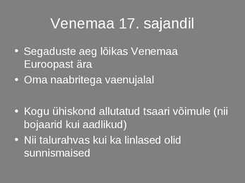 Venemaa 17-sajandil #9