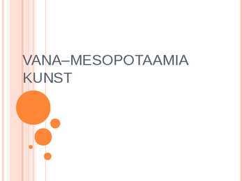 Vana Mesopotaamia Kunst