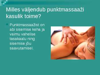 PUNKTMASSAAŽ #2