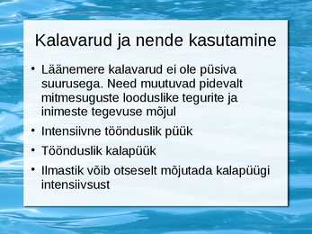 Peamised püügikalad läänemeres #2