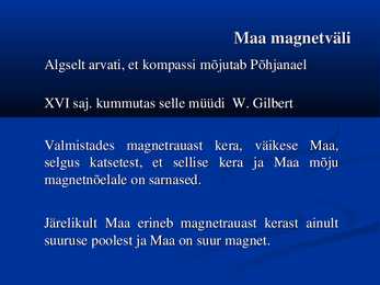 Maa magnetvali #2