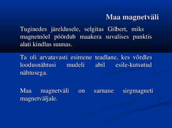 Maa magnetvali #3