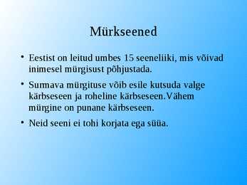 Seened esitlus #22