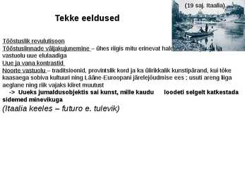 Futurismi ettekanne #2