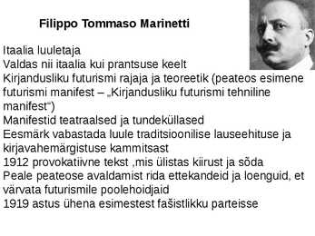Futurismi ettekanne #5