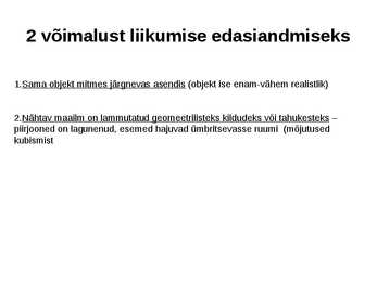 Futurismi ettekanne #10