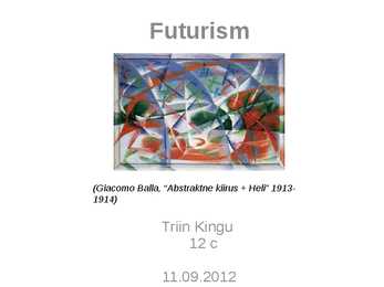 Futurismi ettekanne