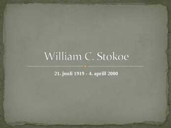 William C-Stokoe