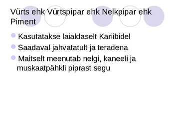 Vürtsid #17