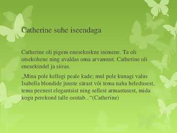 Vihurimäe-Catherine analüüs #4