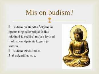 Powerpoint esitlus budismist #2