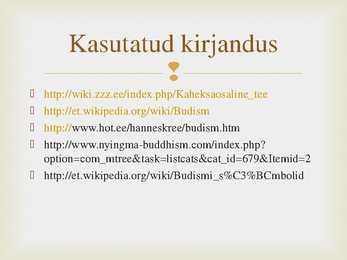 Powerpoint esitlus budismist #13