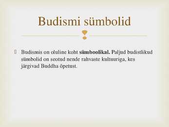 Powerpoint esitlus budismist #7