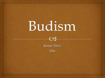 Powerpoint esitlus budismist