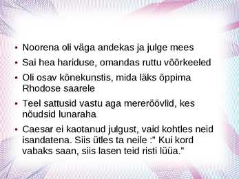 Referaat esitlusena-Julius Caesar #3