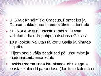 Referaat esitlusena-Julius Caesar #6