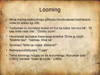Miina Härma elutee #5