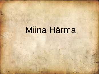 Miina Härma elutee
