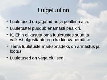 Kristiina Ehin powerpoint #5