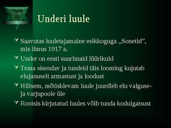 Marie Underi õpingud-elulugu-teosed #12