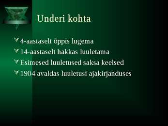Marie Underi õpingud-elulugu-teosed #5