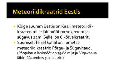 Meteoriidikraatrid #5