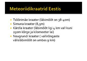 Meteoriidikraatrid #7