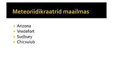 Meteoriidikraatrid #9