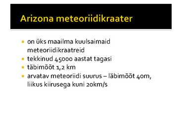 Meteoriidikraatrid #10