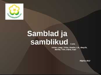 Samblad ja samblikud