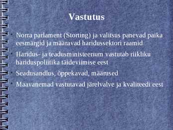 Norra haridusssüsteem presentatsioon #3