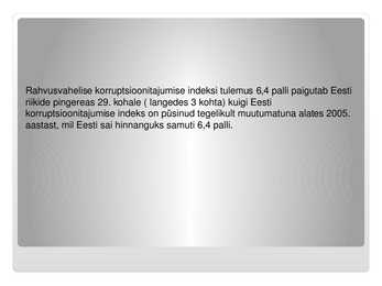Korruptsioon ja selle vormid #9