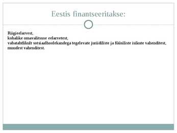 Eesti tervishoid ja sotsiaalhoolekanne #15