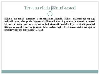Eesti tervishoid ja sotsiaalhoolekanne #21