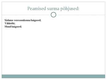 Eesti tervishoid ja sotsiaalhoolekanne #4