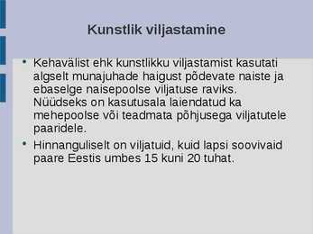 Kunstlik viljastamine ja embrüosiirdamine #2