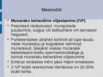 Kunstlik viljastamine ja embrüosiirdamine #6