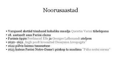 Nicolas Poussini biograafia #4