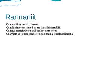 Rannaniit #2