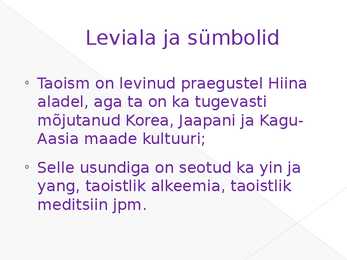 Taoismi esitlus #6