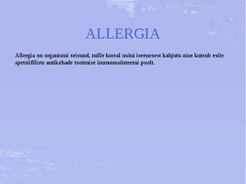 Allergia #2